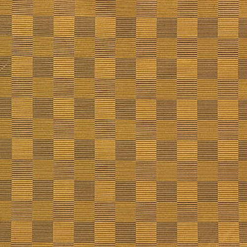 Groundworks Stereopticon Check Gold Silk Wool Upholstery Fabric MSRP $196/yd