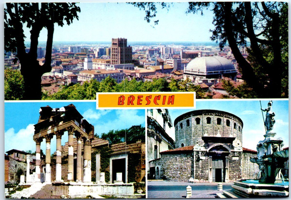 Postcard - Panorama - Brescia, Italy