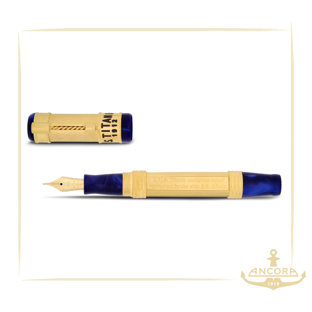 Ancora exquisite craftsmanship TITANIC Limited Edition 18k gold Fountain pen