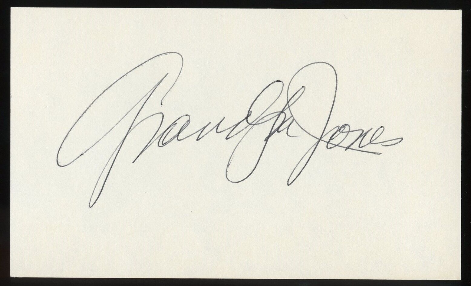 Grandpa Jones d1998 signed autograph 3x5 Cut American Banjo Player Gospel Singer
