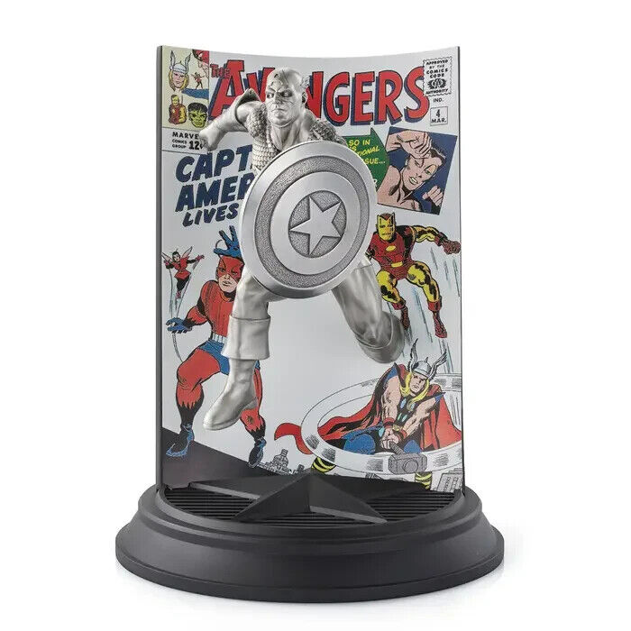 Marvel Royal Selangor Pewter Silver Captain America The Avengers Limited Ed /800