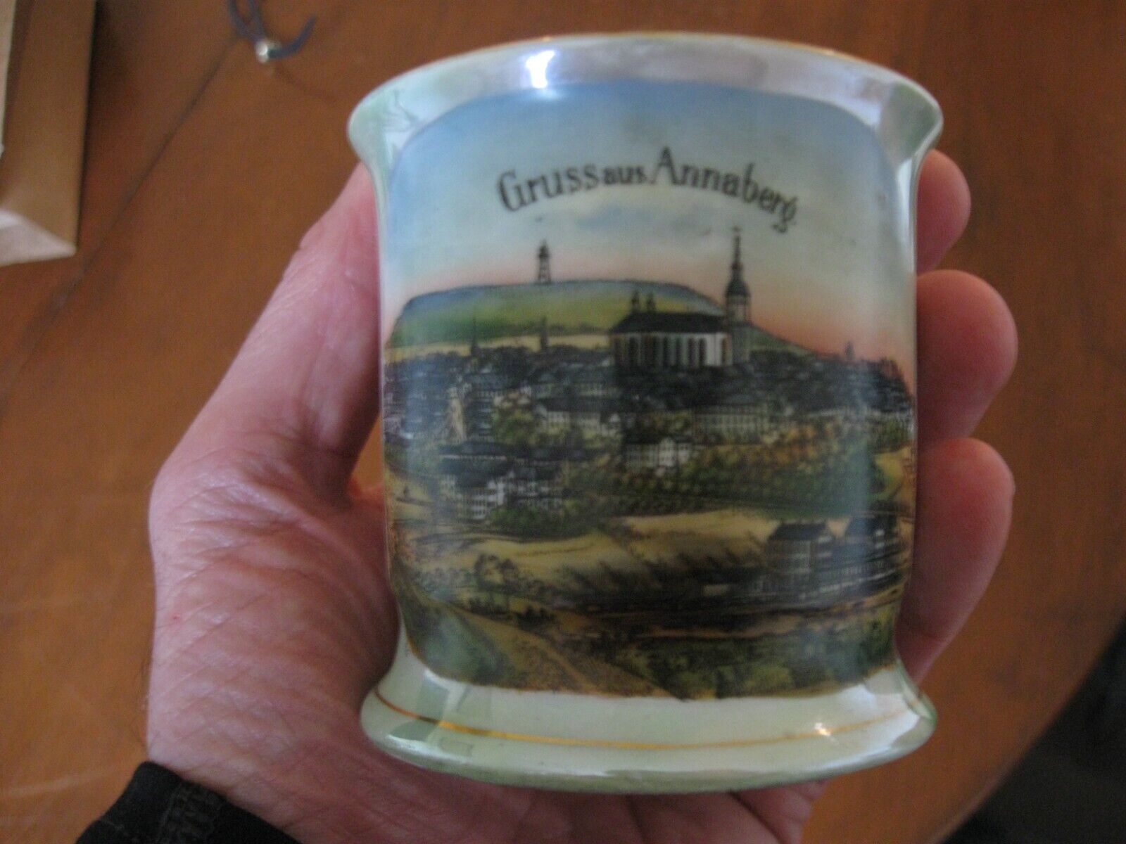 Early Vintage SOUVENIR CUP - ANNABERG GERMANY German Mug GREAT IMAGE