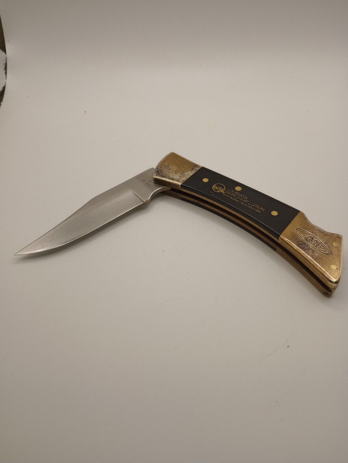 CASE XX LWE2159 1 BLADE SERIAL # 0209  1984 LOUISANA WORLD EXPOSITION KNIFE