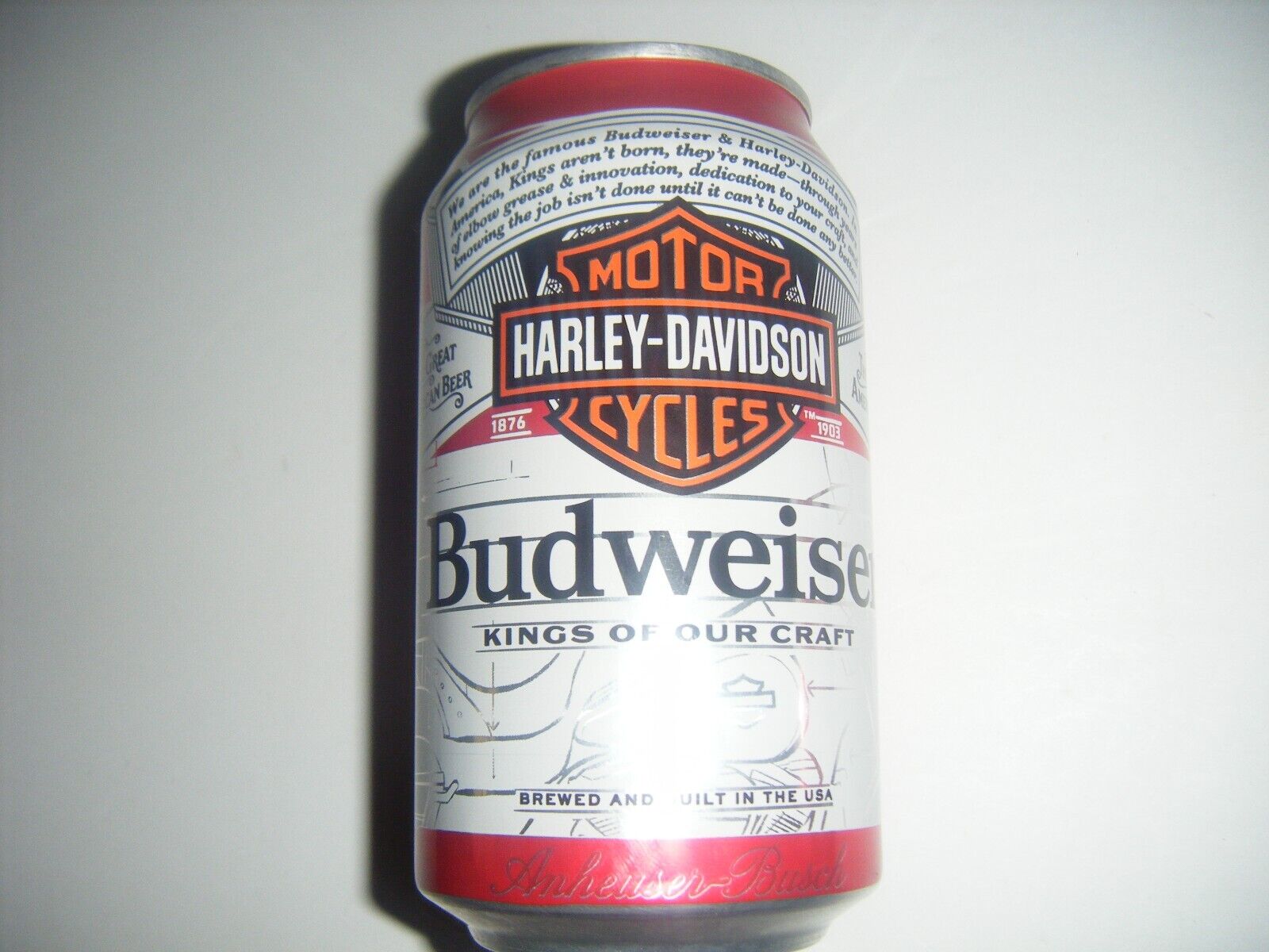 Budweiser HARLEY DAVIDSON Don' Drink & Ride Empty Beer Can Limited Edition 2023