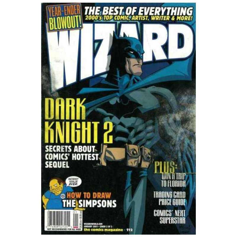 Wizard Magazine #112 Cover 2 in Near Mint + condition. Wizard comics [y|