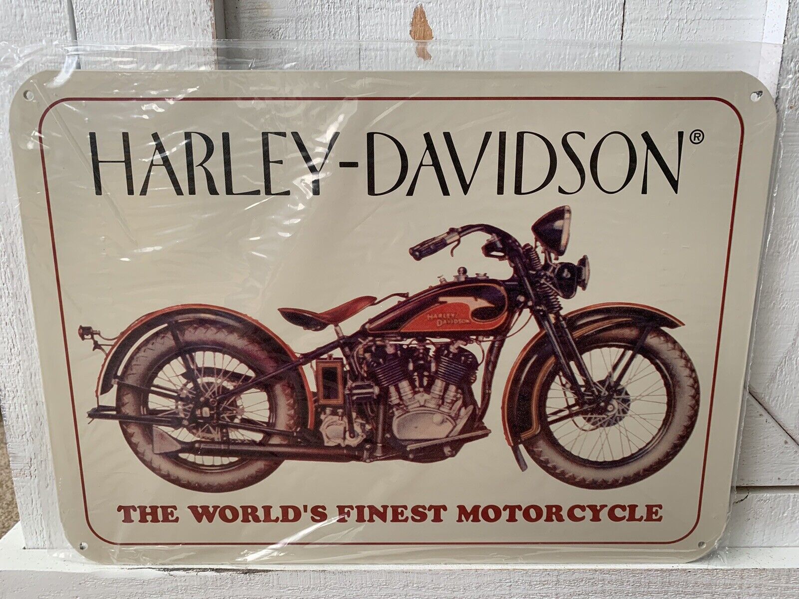 Harley-Davidson Vintage Metal and Porcelain 1933 VL Bar Sign 99152-97Z USA Made