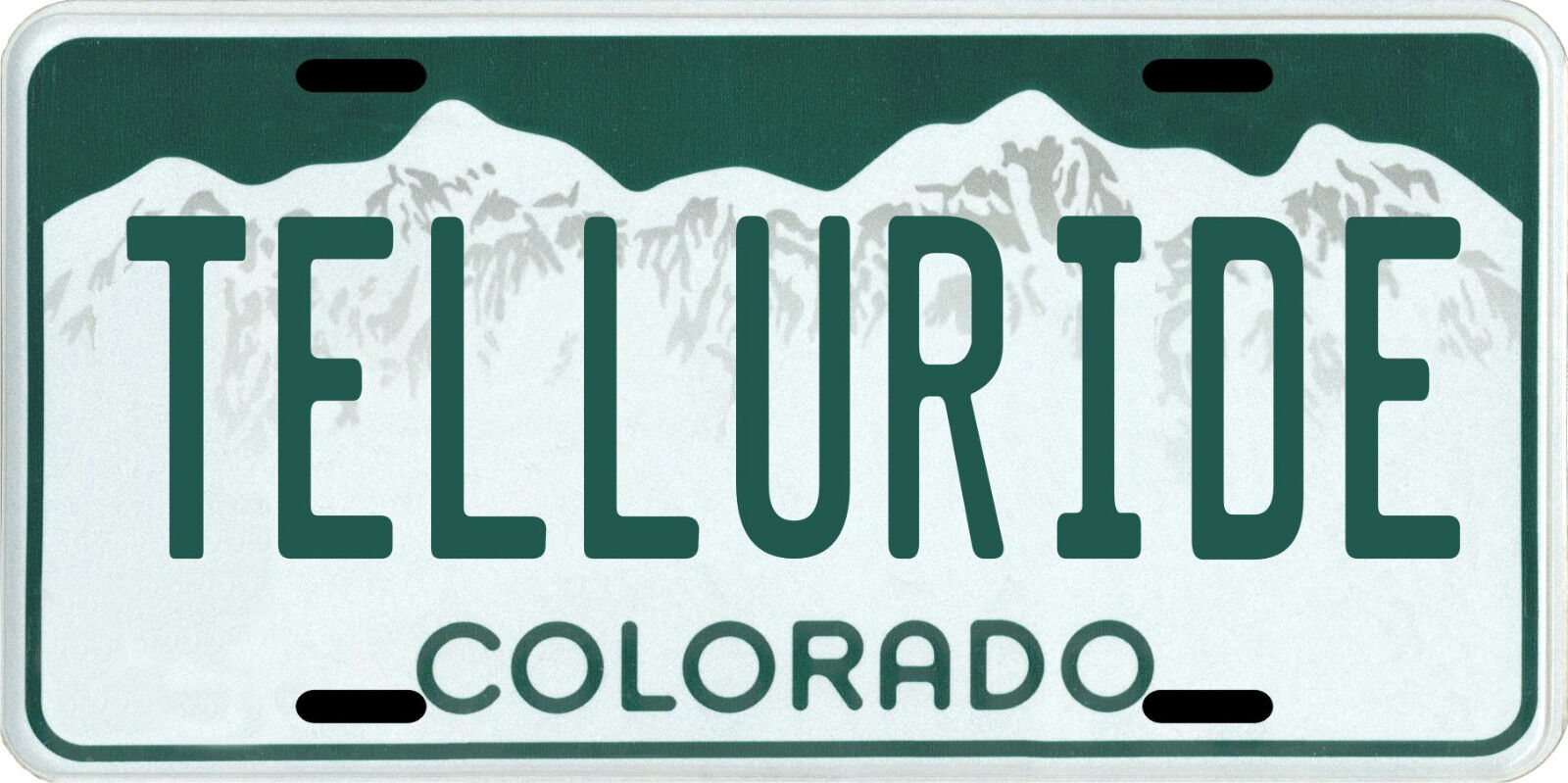 Telluride Colorado Aluminum License Plate