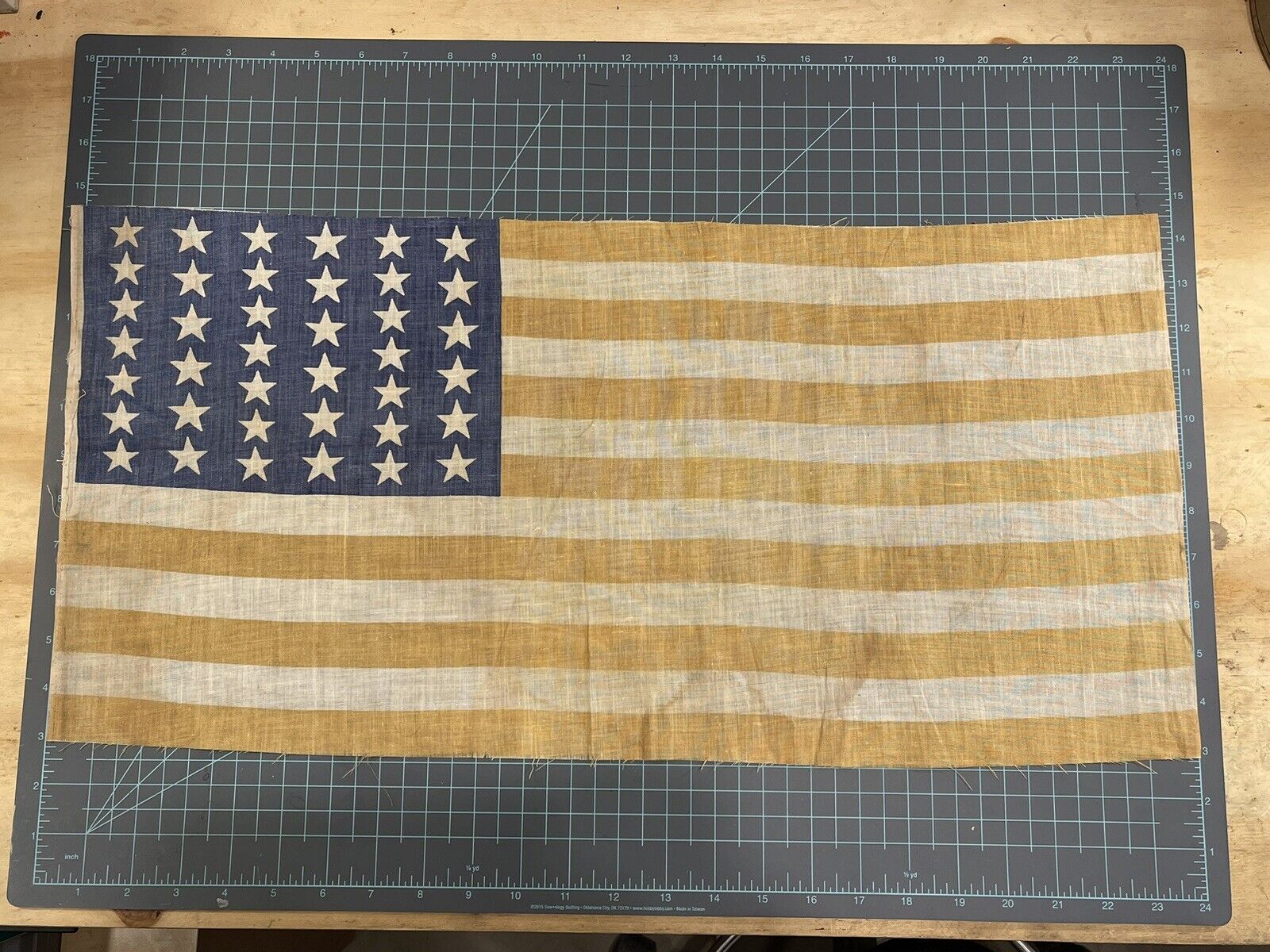 39 Star Elongated United States Flag