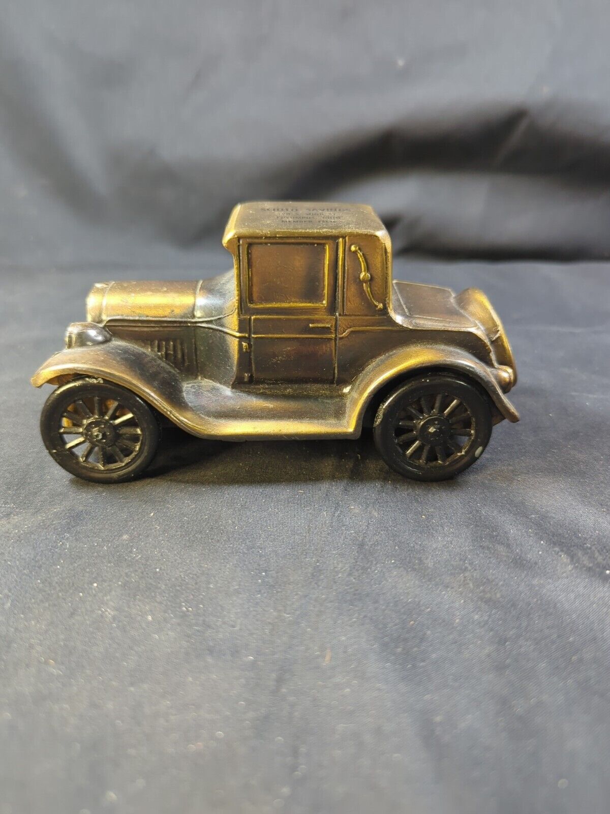 Vintage Banthrico Bronze Car Bank 1926 Pontiac Classic Promo Scioto Saving Bank