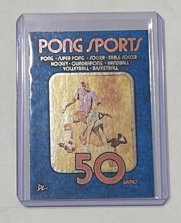 Pong Sports Platinum Plated Artist Signed “Atari Classic” Trading Card 1/1