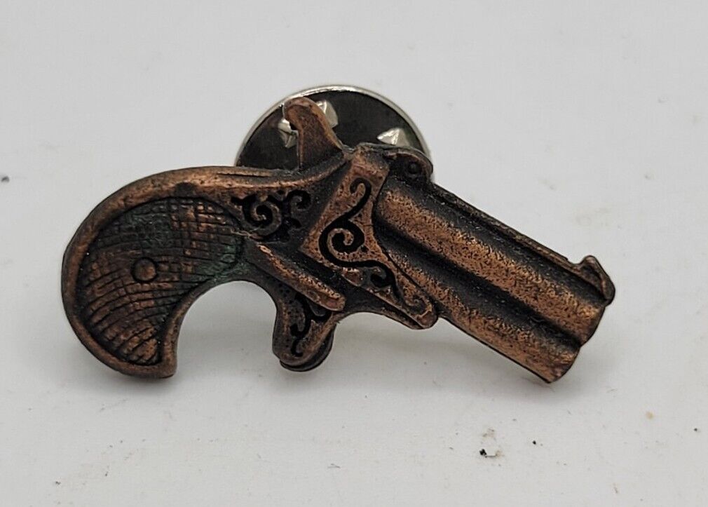 Vintage Brass Revolver Pin