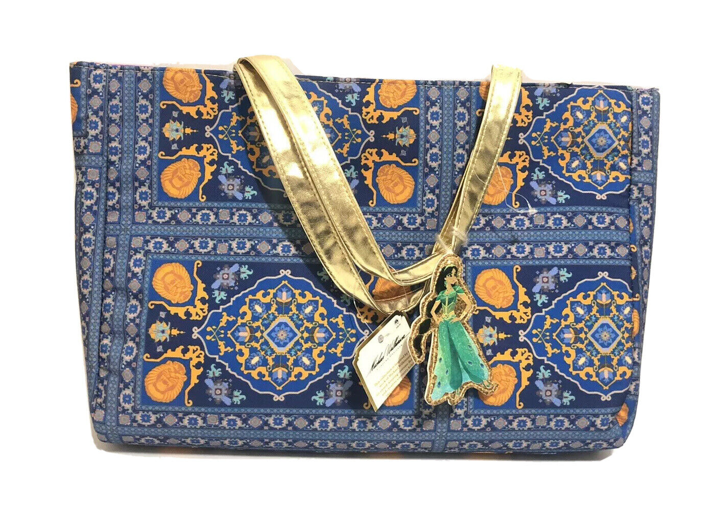 Disney x Michael Wilkinson Aladdin Princess Jasmine Blue Mosaic Handbag Tote NWT