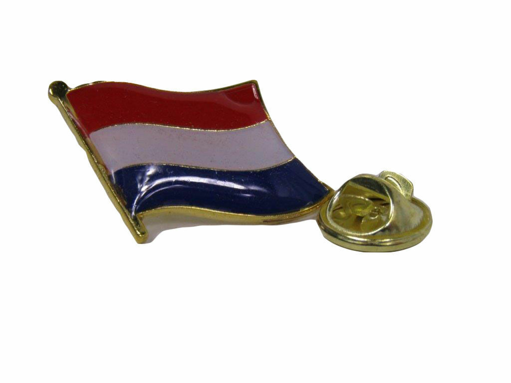 Netherlands Holland Country Waving Flag Bike Motorcycle Hat Cap lapel Pin