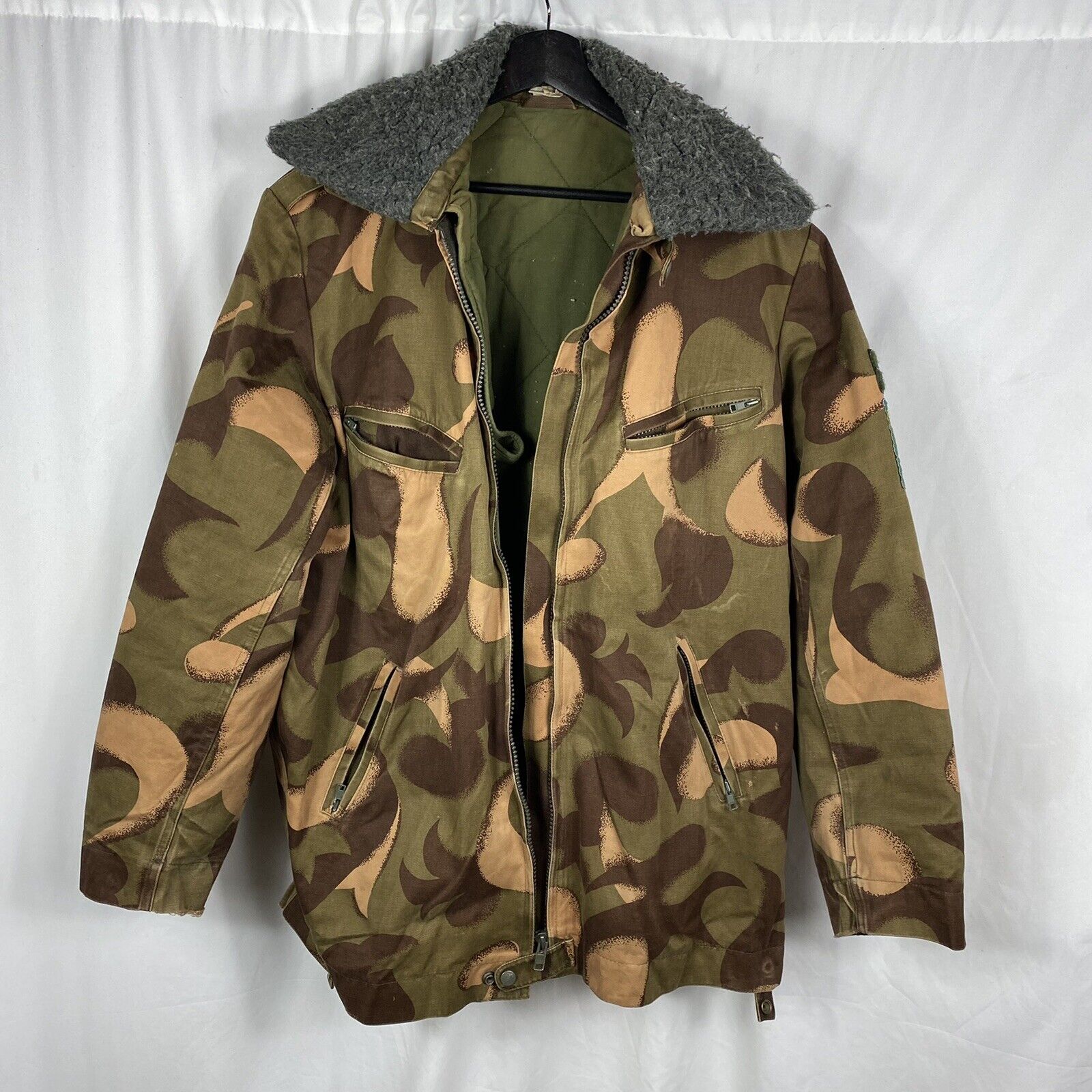 Vintage Hungarian Army Camo Jacket w/ removable liner X-Large Size 46