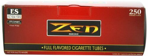 Zen King Size Full Flavor Cigarette Tubes 250pc (1-Box)