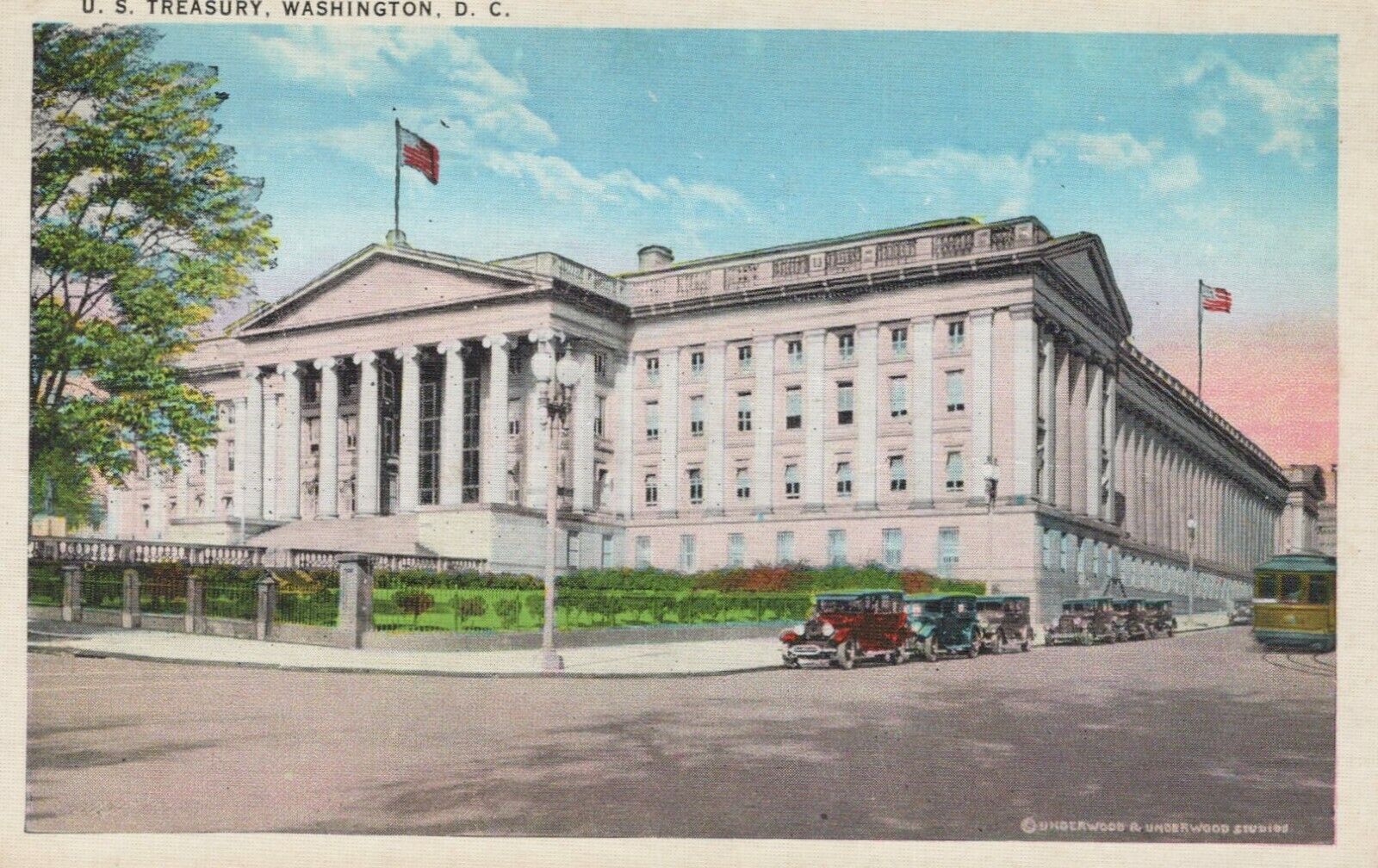 Washington DC US Treasury Vintage Postcard