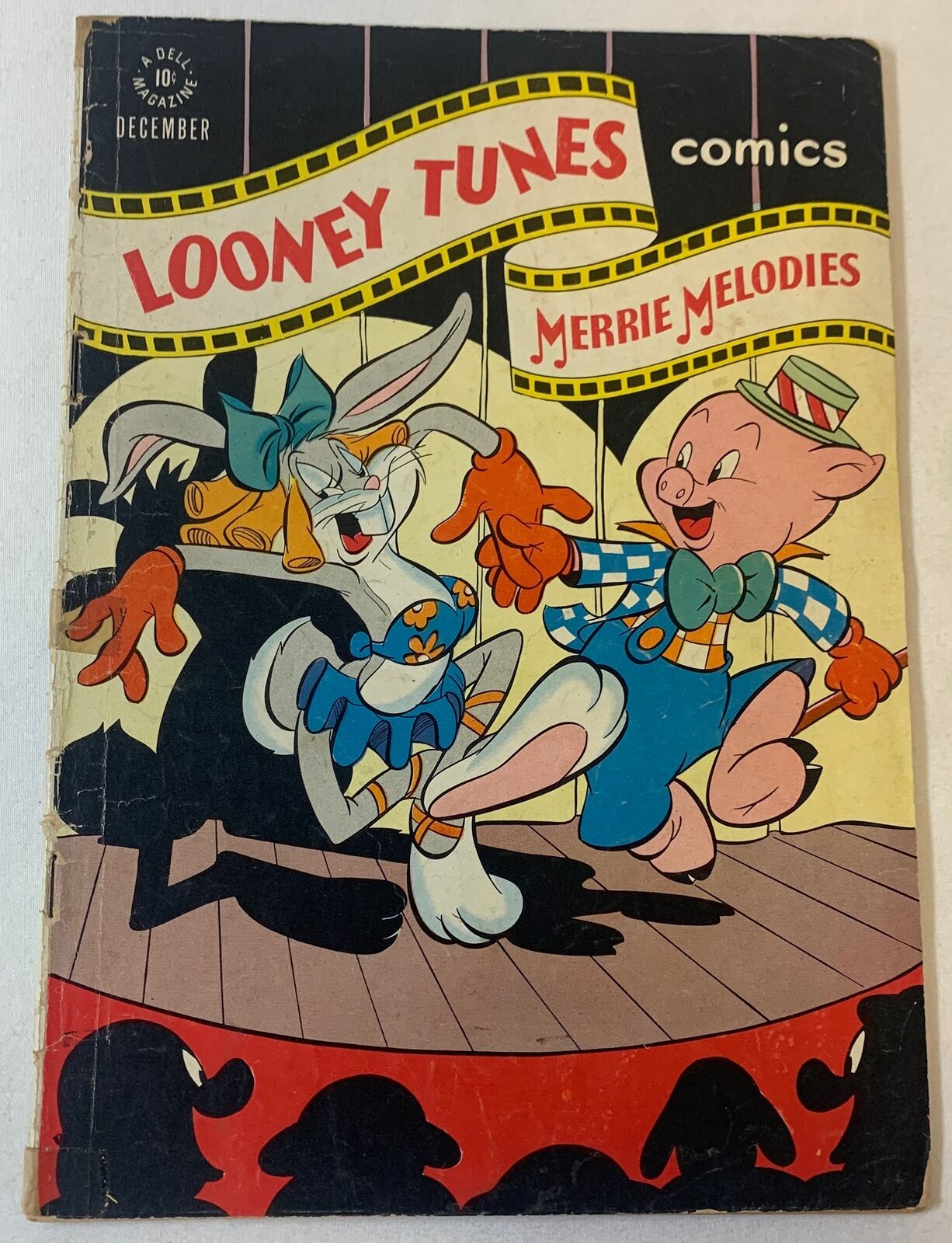 1947 LOONEY TUNES AND MERRY MELODIES #74 ~ cover has some tape
