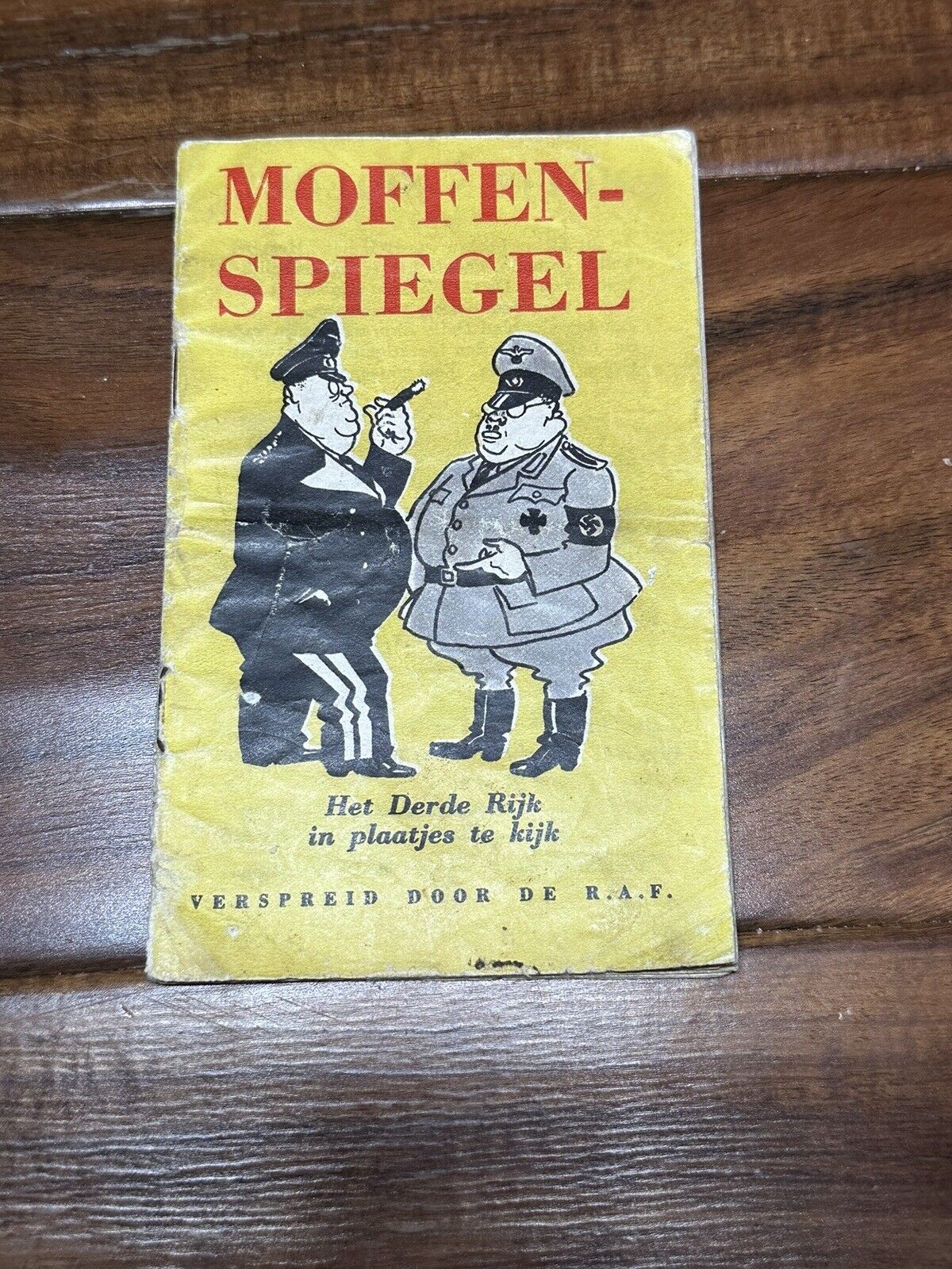 WWII Moffen Spiegel RAF Dropped Propaganda Leaflet Netherlands German Occupation
