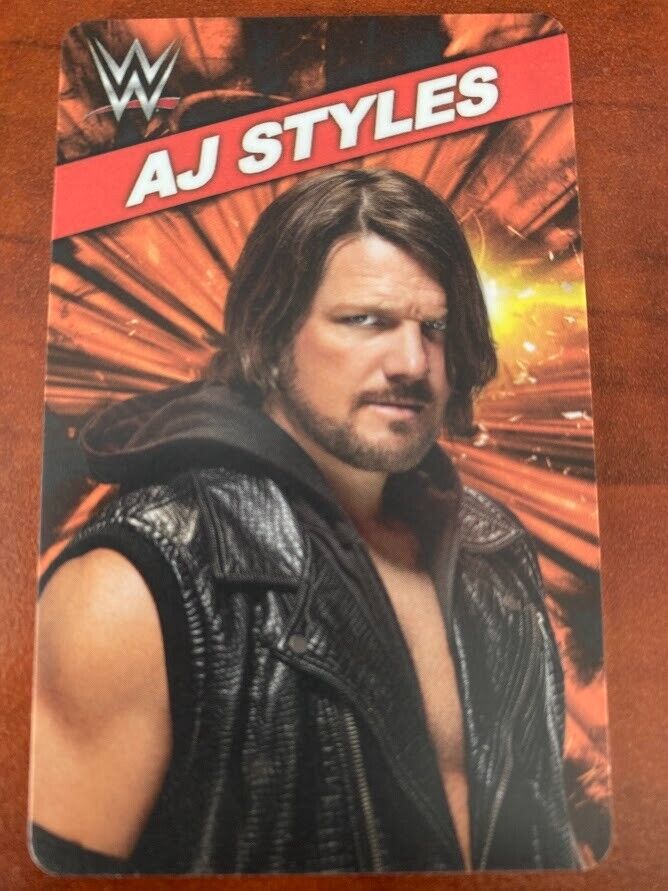 RARE AJ Styles Card - WWE Superstar Rumble From Round 1