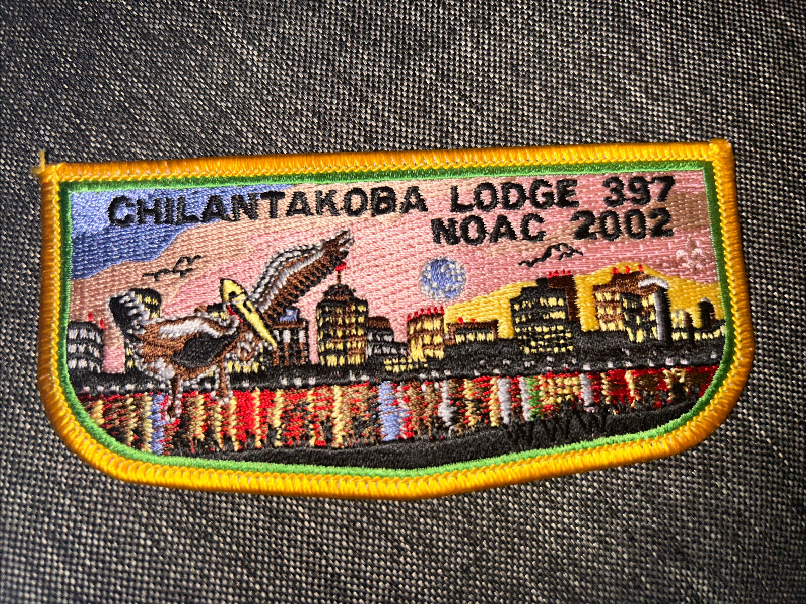 Mint OA Flap Lodge 397 Chilantakoba Yellow  Border 2002 Noac