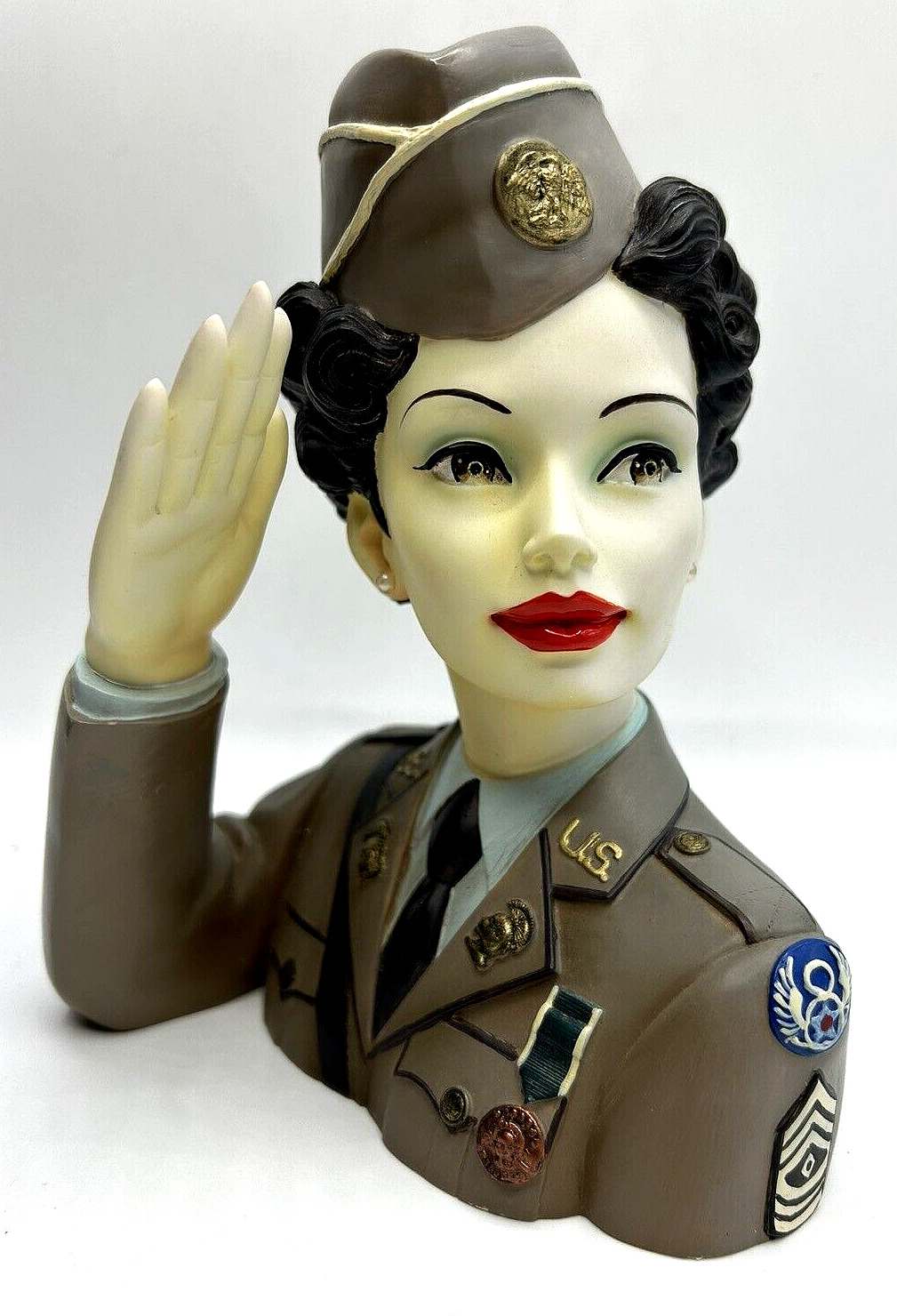 CAMEO GIRLS 2004 WELCOME ATTENTION MARTINA 1942 ARMY LADY VASE 87/1500 *EUC*