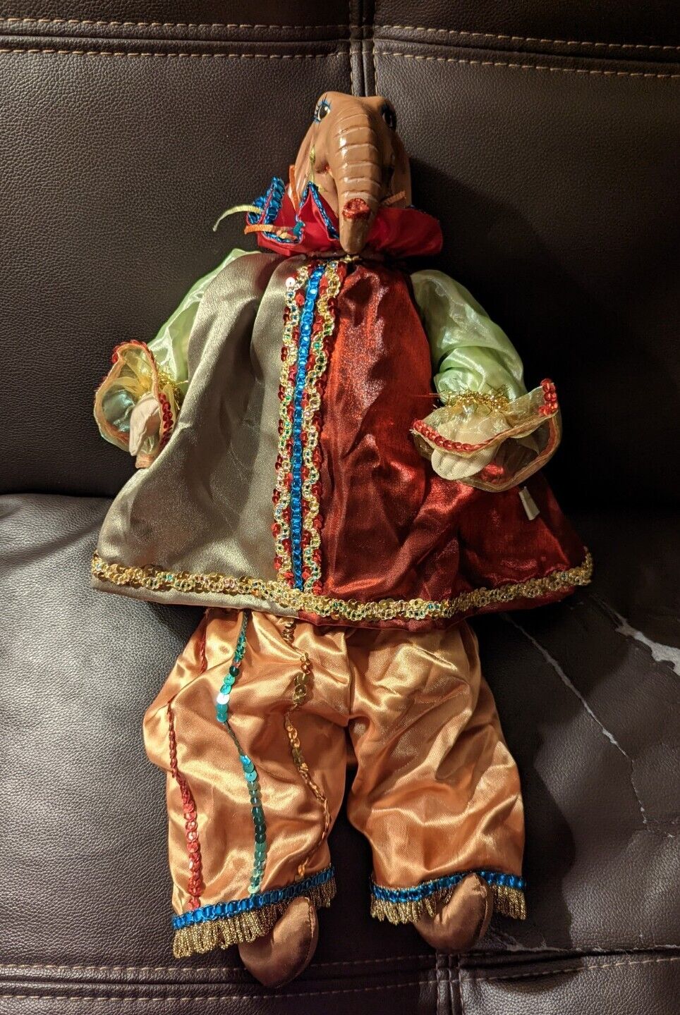 Katherines Collection Elephant Jester Doll by Wayne Kleski Retired Approx 18 In