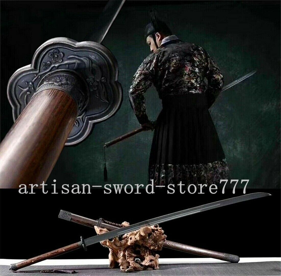 Chinese KungFu Sword Katana Saber Miao Dao Sharp High Carbon Steel Fighting Knif