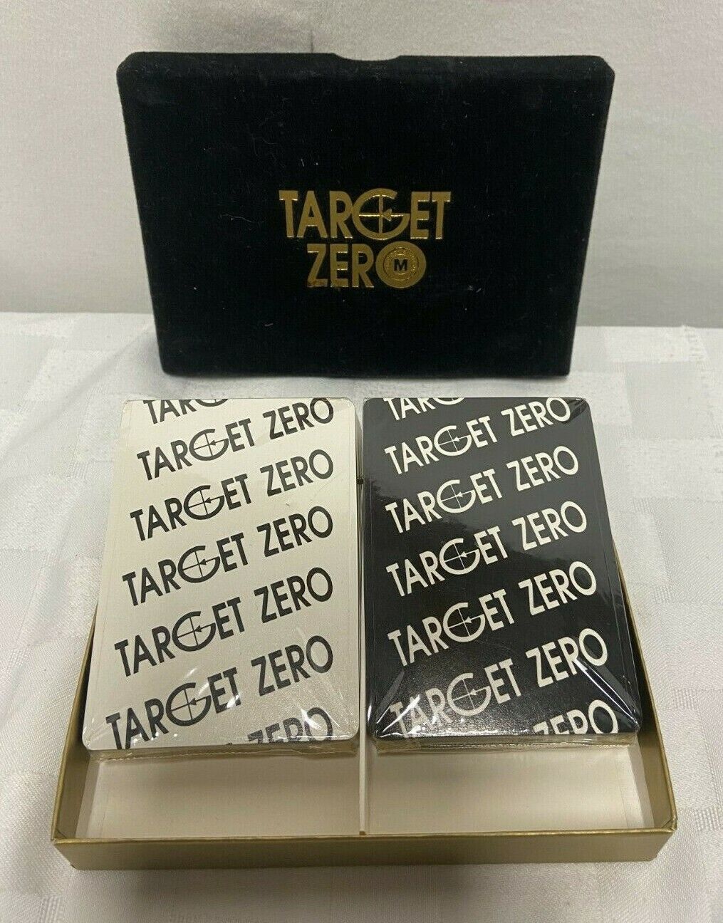 Vintage 2 Decks Gemaco Target Zero Playing Cards