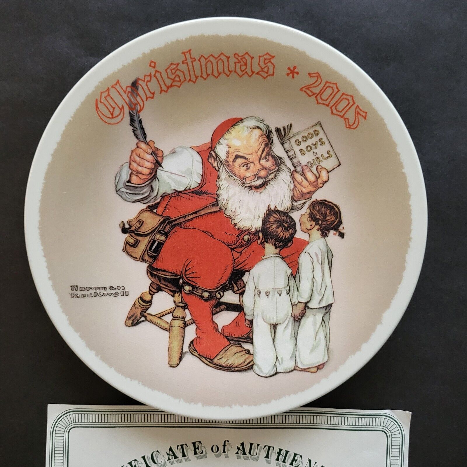 Norman Rockwell Christmas Plates Bradford Exchange Knowles - Pick Your Plate