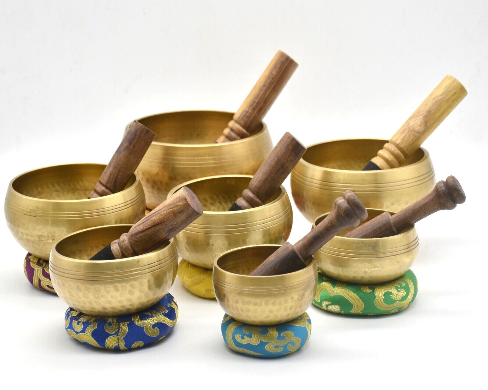 Hand beaten Singing bowls - Tibetan Singing bowl - seven chakra bowls - yoga