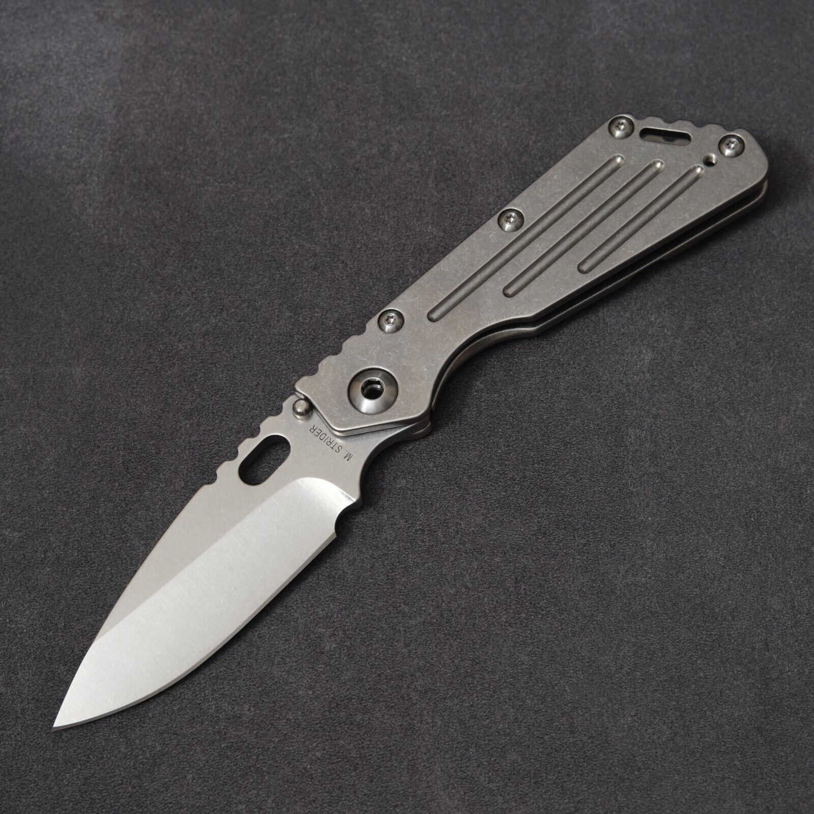 Strider Knives SMF Performance Series CPM 154 - Stonewashed Titanium