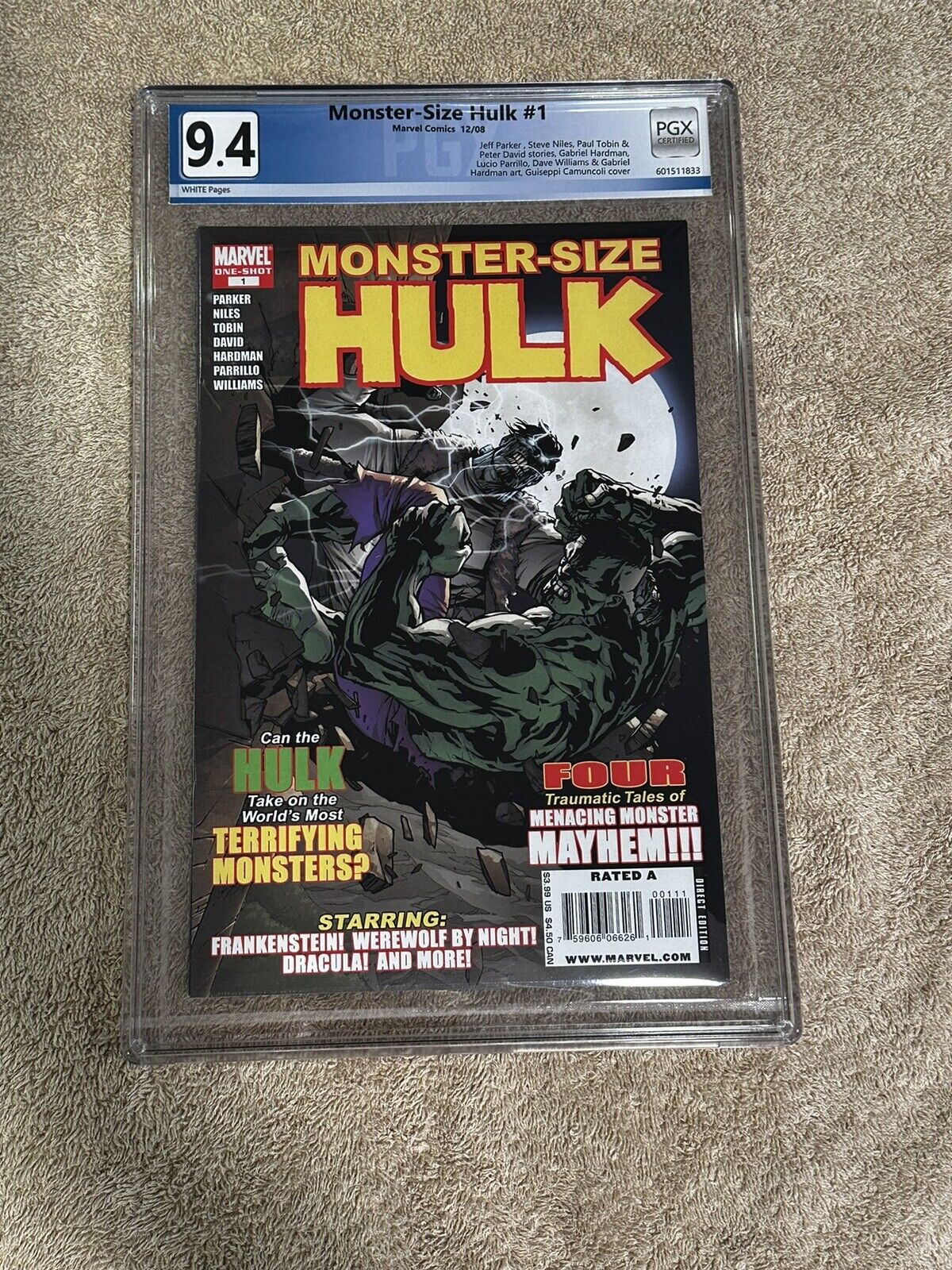 Monster-Size Hulk #1 PGX 9.4 White Pages (Classic 1st Issue Cover)