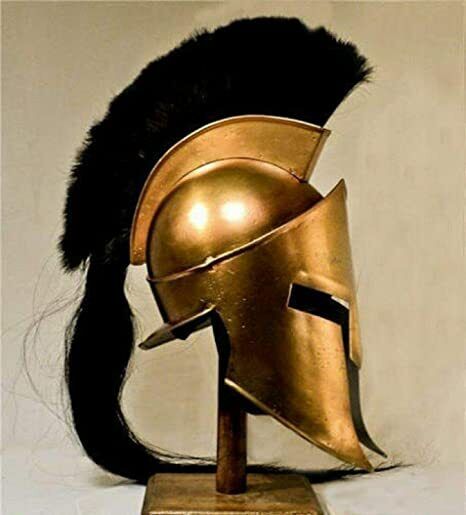Medieval Knight Helmet Greek Halloween Functional Replica LARP Helmet Gift