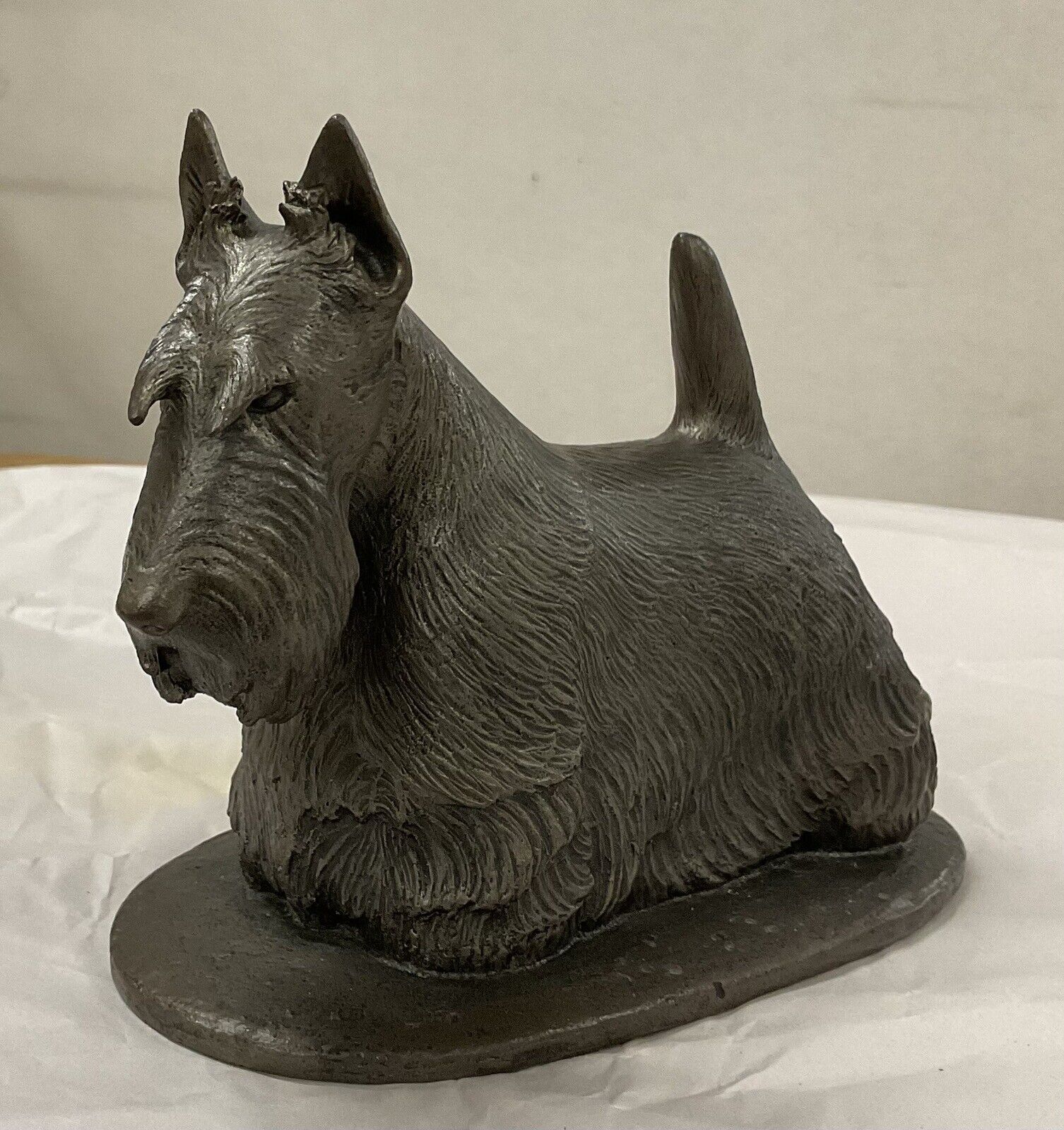 Vintage Scottish Terrier Bronze By Yolanda Benedict