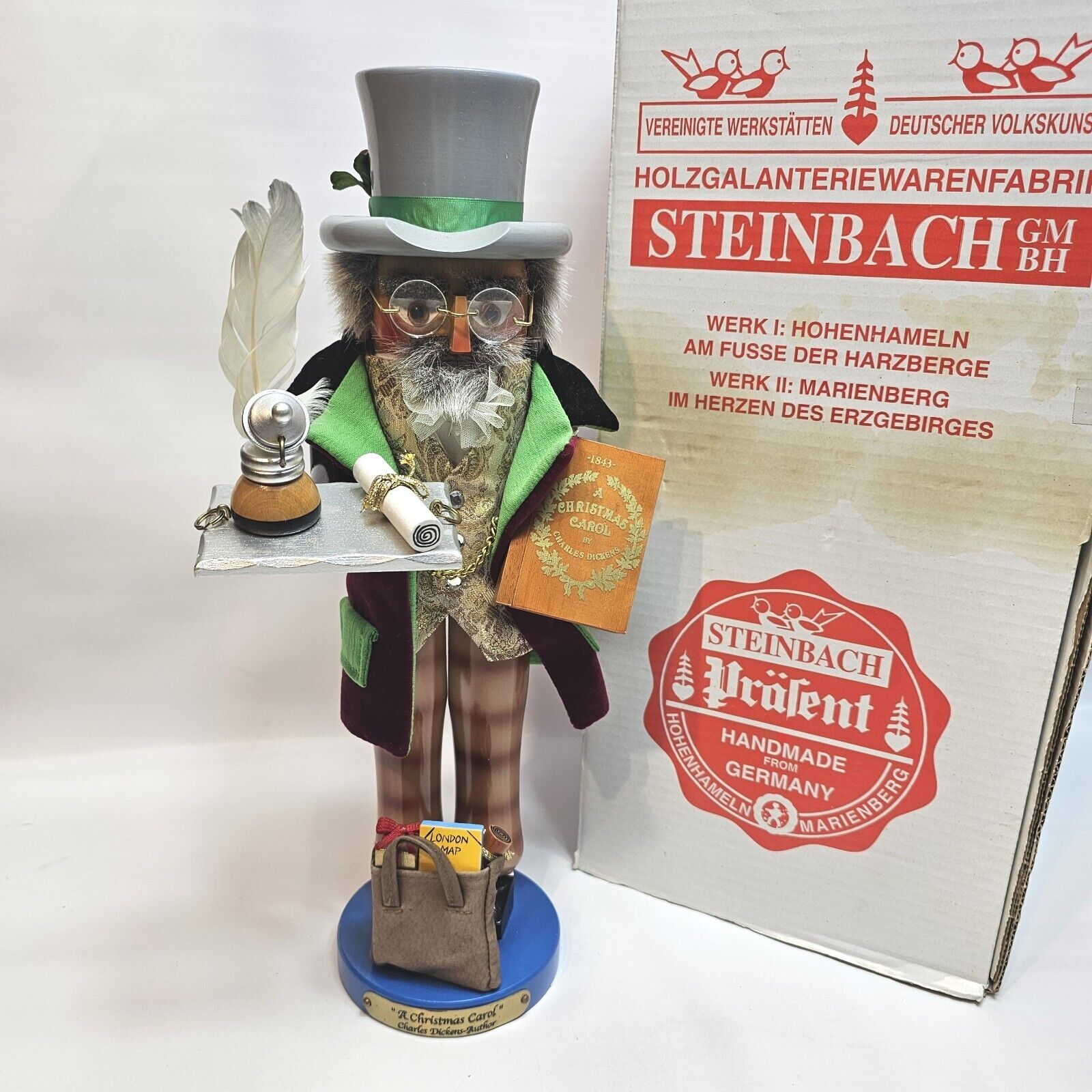 Steinbach S1803 Charles Dickens Christmas Carol Ltd Edition Nutcracker  - Signed