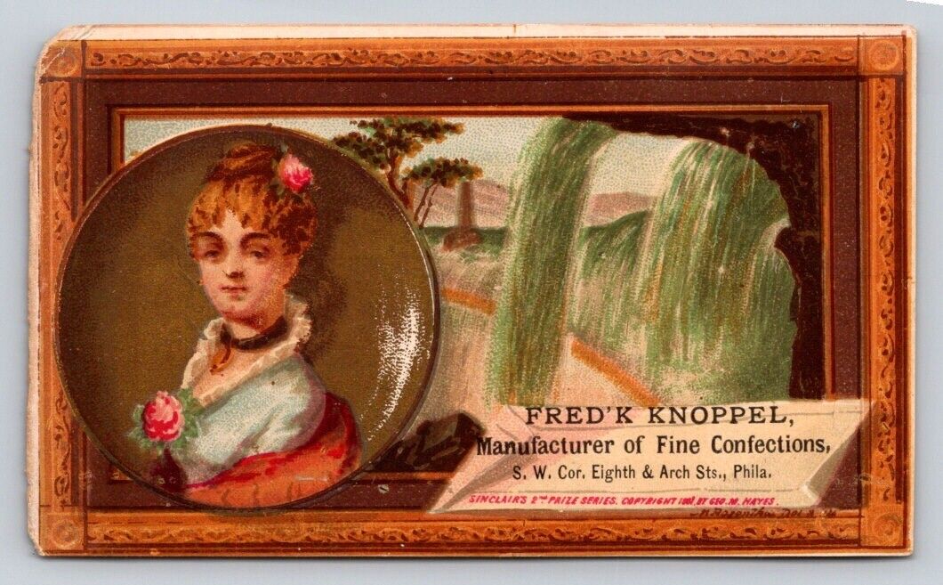 Fred K Knoppel Fine Confections Picture Frame Border Candy Philadelphia  P162
