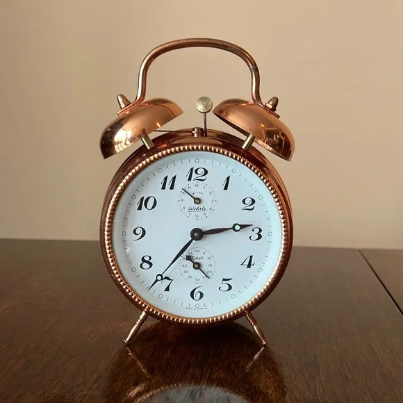 Vintage Wehrle mechanical alarm clock - German made (1970s)
