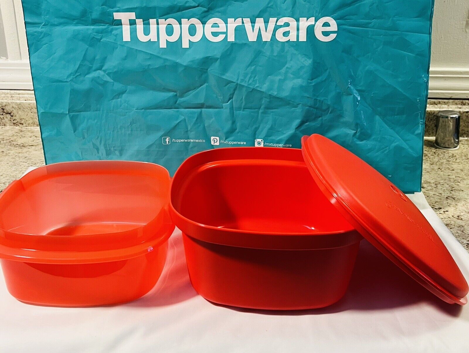 Tupperware Multi Server 3L Microwave Steam Cook Multiservicio Red New Sale Red
