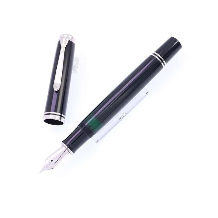 Pelikan Souveran M805 Fountain Pen Black Resin Nib EF 18K