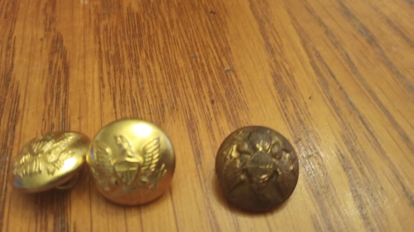 Three (3) Reproduction Federal Cuff Buttons