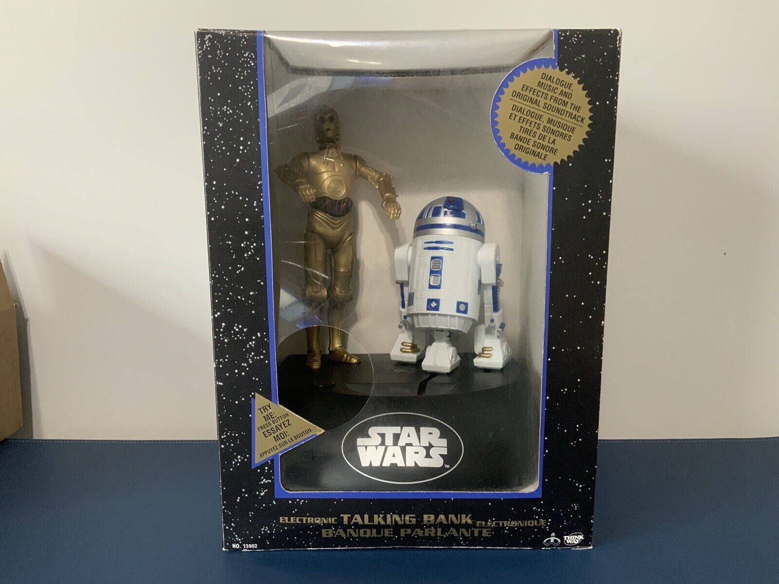 RARE French/Canadian Version 1995 Star Wars Electronic Talking Bank C3PO & R2D2