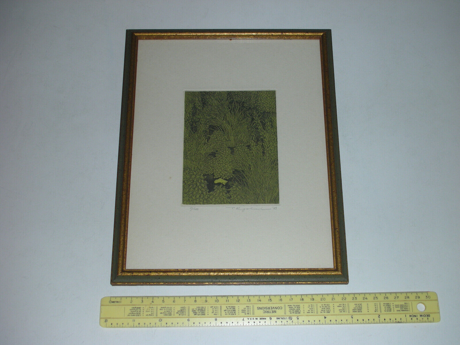 Tanaka Ryohei Japanese Small Etching Print Limited Edition 31/100 - Signed