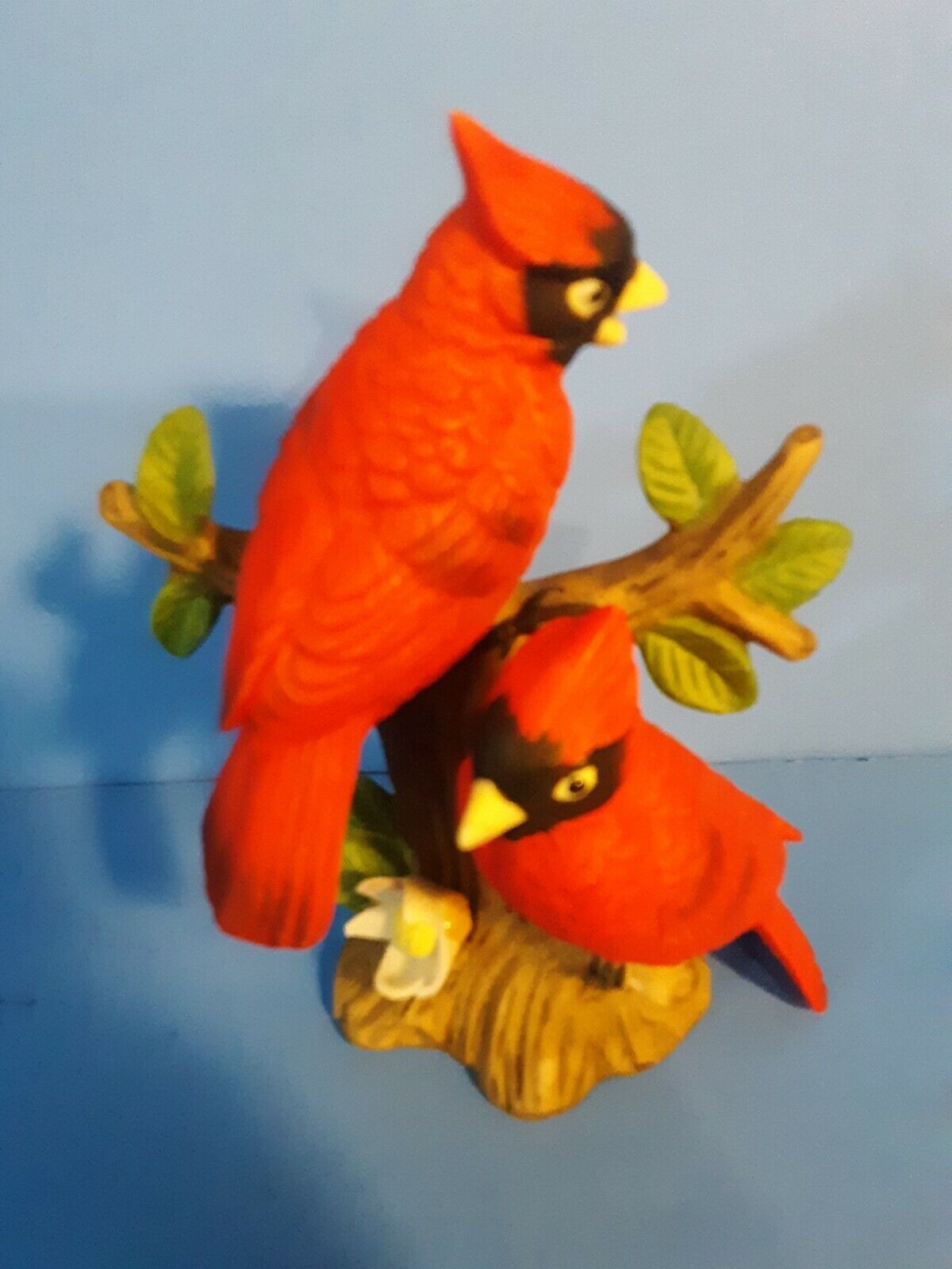 Vintage Lefton China Hand Painted Red Cardinal Bird Figurine #02203 (B4)