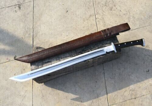 Custom Handmade Carbon Steel Blade Survival Machete Sword-Hunting-Camping.30''
