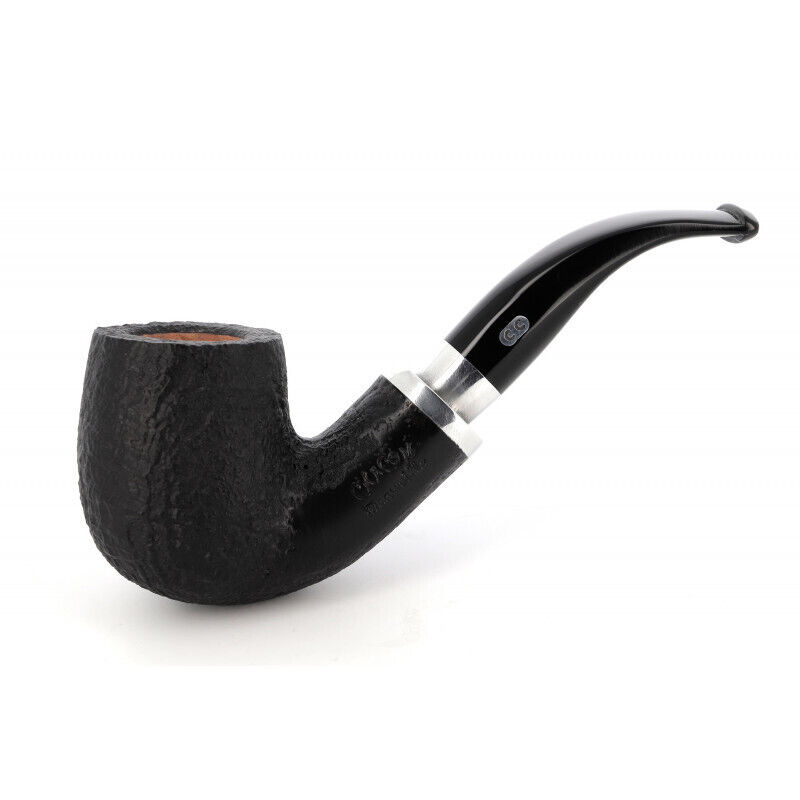 Chacom Skipper No 41 Black Sandblasted Full Bent Tobacco Smoking Pipe - 6209K