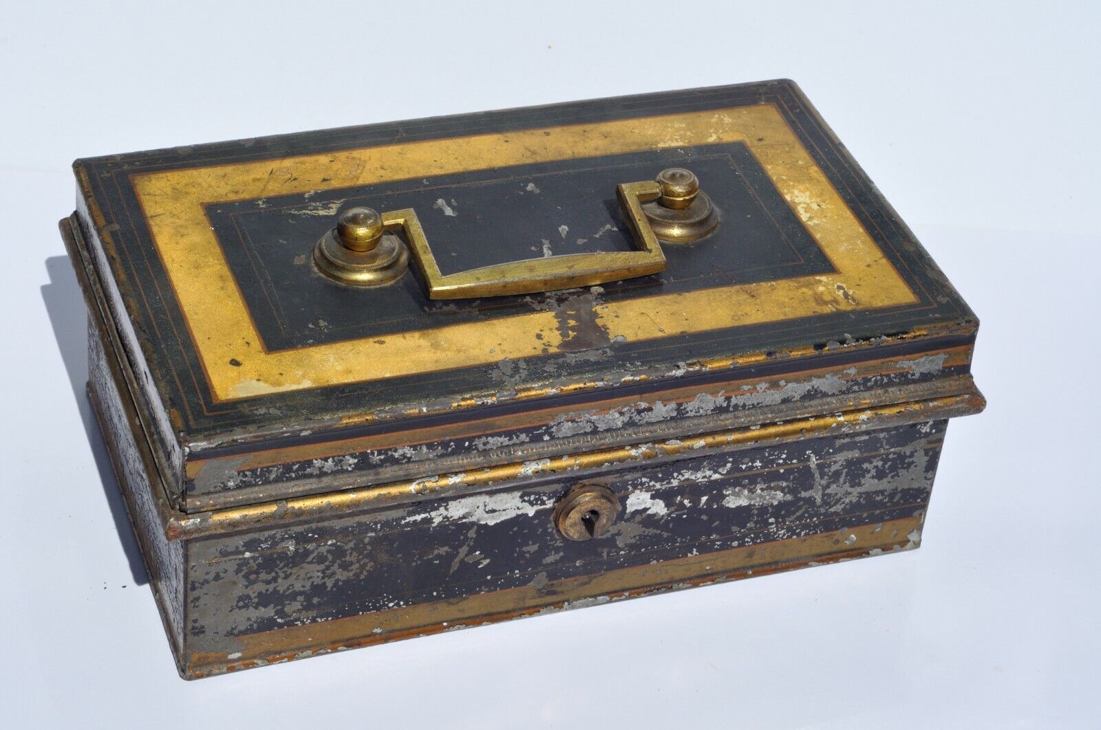 Antique Hobbs & Co Cheapside London Lock Box (No. 97) - Safety Deposit Box Rare