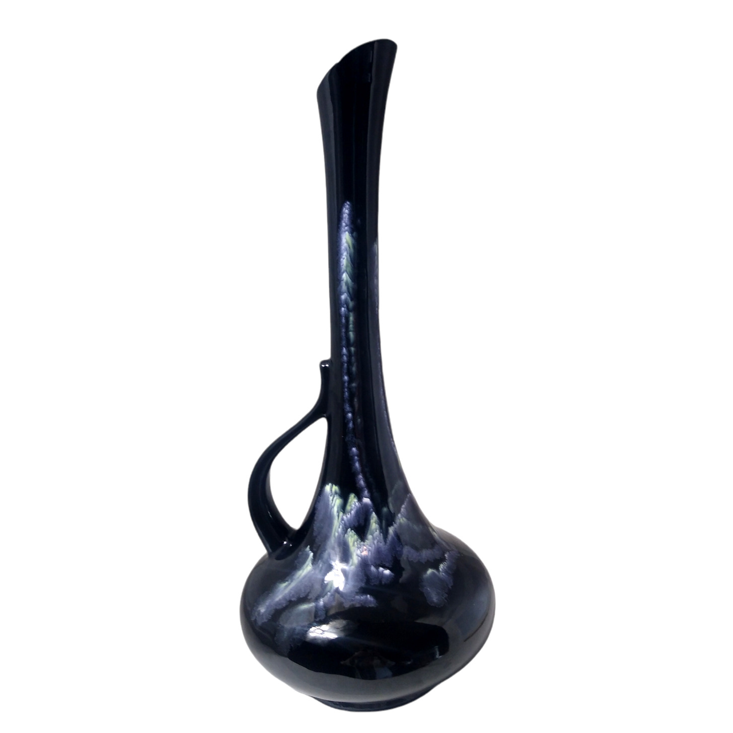 MCM Royal Haeger Black Drip Glaze #408 Vase