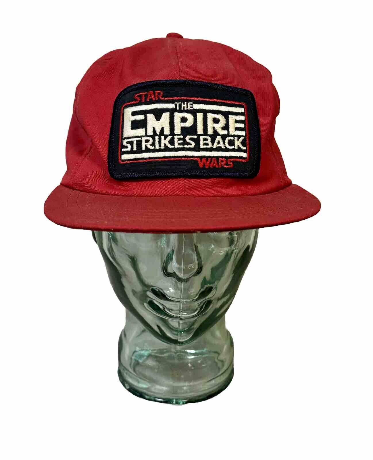 1980s Vintage Star Wars The Empire Strikes Back Thinking Cap Red SnapBack