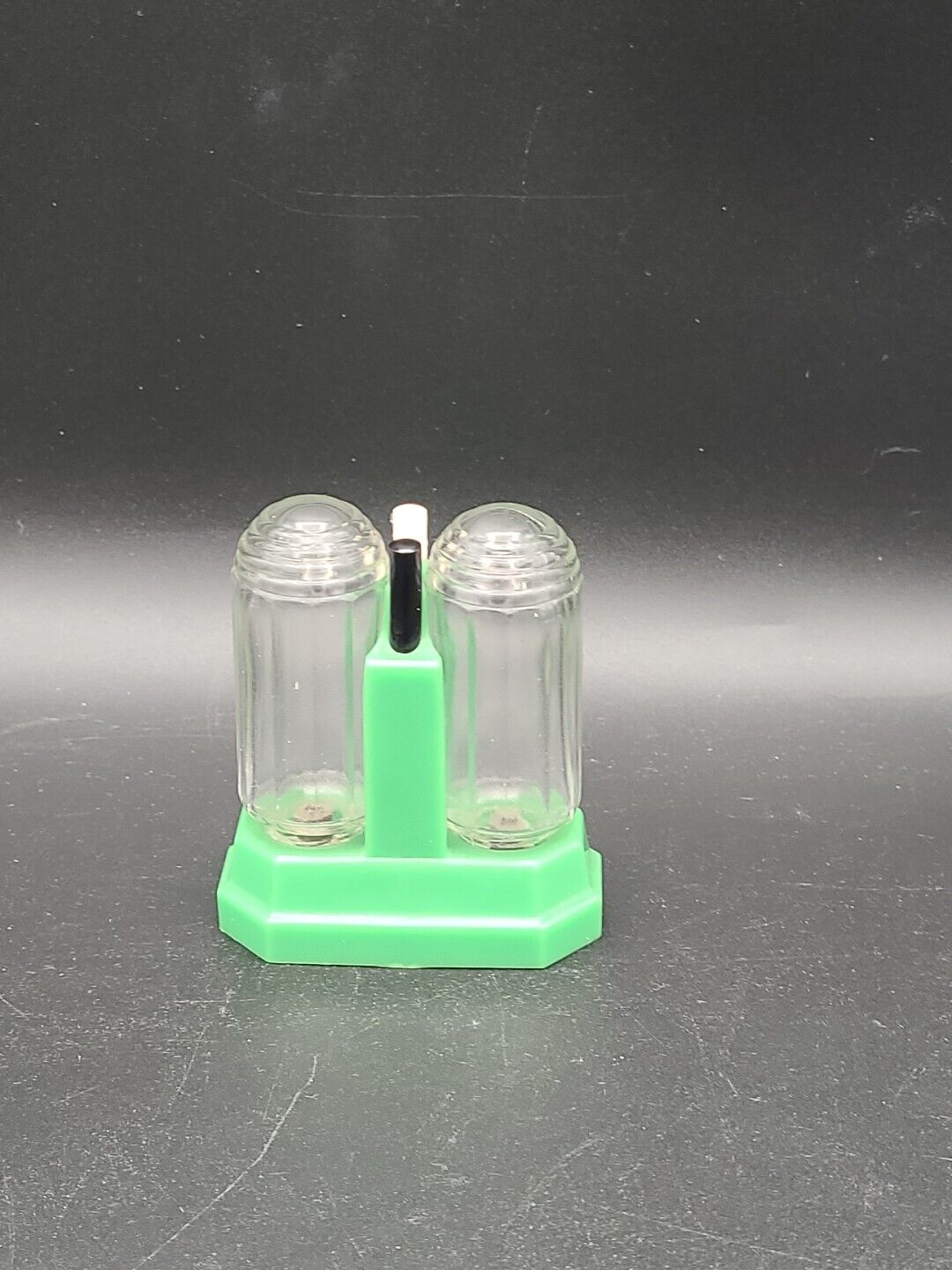 Vintage Imperial Metal Manufacturing Corp Salt & Pepper Shakers - 1930s - Green