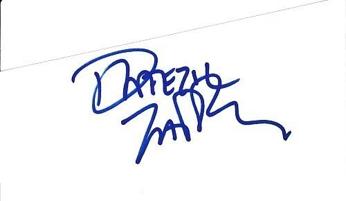 Dweezil Zappa autographed signed autograph auto index card or cut signature COA
